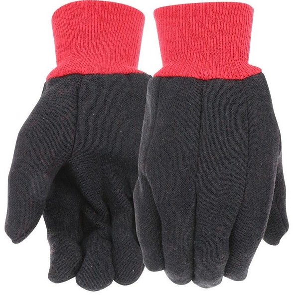 West Chester Winter Gloves, Men's, L, 934 in L, Knit Wrist Cuff, CottonPolyester, BrownRed 69090/L3B